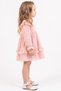 2-5 Years Old Girl's Powder Lace Detailed Dress - 2