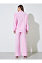 Pink Longline Shirt and Wide Leg Pants Co-Ord Set - 5