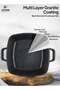 Life Smile Granite Nonstick Cookware Set with Lids & Silicone Gloves – Induction Compatible Aluminum Pots, PFOA-Free, Scratch Resistant - 4