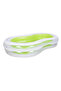 240cm Figure-8 Inflatable Family Pool, Easy Setup, Green - 3
