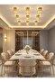 SageLiving Modern Gold Crystal Chandelier | Luxury Mini LED Ceiling Light for Majlis, Bedroom & Hallway | Elegant Flush Mount Design, K9 Crystal, E27/E26 Compatible (Circle Gold) - 2
