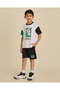 Boys Black Mickey Mouse Print Shorts - 2