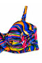 بلوزة بيكيني نسائية منقوشة بدون حمالات وقابلة للتعديل بمقاس كبير - 3