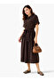 SOLID MIDI SHIRT DRESS - 4