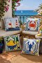 Seafood Patterned 4-Piece Throw Pillow Cover Set - 2