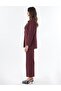 Single Button Basic Jacket Claret Red - 3