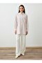Pocket Detailed Striped Blouse / Shirt - Beige Striped -