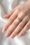 Elegant and Minimal Halo Cut Zircon Steel Ring - 3