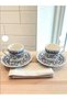 Porcelain 6 piece coffee cup set - 3
