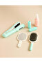 مجموعة تصفيف الشعر الخضراء مع إضاءة