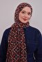 شال كريز كومفورت بنمط ندفة الثلج البرتقالي - 3