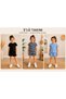 Girls' Summer T-Shirt Shorts 6-Piece Sports Casual 3-Piece Set