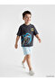 Two Mt Shop Quality Blue 2 Thread Plain Standard & Regular Boys' Shorts - 2