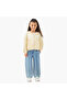 Girls Hooded Sweatshirt with Lace Inserts - Long Sleeves - 2