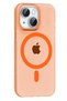 Ilkestor iPhone 15 Pc Blank Magsafe Cover (173333) - Orange