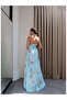 Halter Neck Open Back Floral Dress - 5