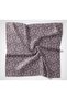 Cotton Polyester Soft Scarf Light Pink Flora Patterned Non-Slip Textured 90X90 - 5