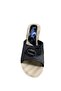 Women's Thick Self-Heeled Slippers with Stone Detail - 4