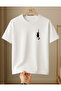 Asili Duran Cat Printed 100% Cotton Crew Neck Regular Unisex T-Shirt