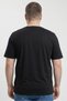 Men Crew Neck Short Sleeve Brand Logo T-Shirt, Black - 4