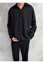 Tencel Cotton Black Double Set - 4