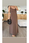 51153Modal Shirt Dress Suit Black - 3