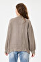 Mink Italian 100% Linen Low Sleeve Zippered Oversize Linen Jacket Blouse with Tie at Hem Size 40 - 44 - 4