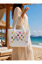 Women's Eva Daily Beach Bag with Figured Stickers - 3