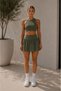 High Waist Shorts Skirted Sports Set