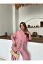 Women's Shirt with Beaded Embroidery on Front and Sleeves, Oversize Pants, Sizeable Suit - 5