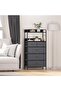 5-Drawer Fabric Dresser, Tall Storage Organizer - 7