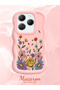 Infinix Hot 40 Compatible Case Camera Protector Pink Silicone Couple Phone Case Floral Pattern - 2