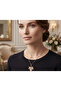 Rose Color Zircon Stone Plane Leaf Model Steel Necklace - 2