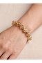 Citrine - Turquoise Natural Stone Bracelet (10 mm) - 3