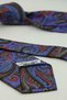 Magenta Shawl Pattern Italian Silk Tie İk2526 - 6