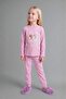 Crew Neck Printed Top Elasticized Leg Bottom 2-Piece Pajama Set Baby Girl I1003A526Au - 3