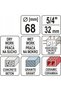 Burghiu pentru găuri de 68MM - 4