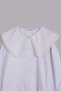 Girls' White Shirt with Large Collar Detail, Long Sleeve Cotton Shirt, Ages 6-11 - 3