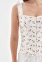 Women's Underwire Jacquard Floral Fabric Detailed Design Corset - 6