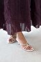 Aurora Women's Heeled Leather Sandals White - 2