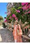 Handmade Wicker Medium Size Shoulder Bag with Straw Leather Handles, Handmade Look Large Beach and Casual Women's Bag - 5