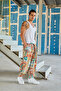 Men's Pleated Loose Shalwar Trousers with Elastic Waist and Cuffs - 2