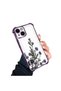 iPhone 14 Compatible Transparent Back Panel Four-Corner Reinforced Impact Protection Glossy Edge Silicone Case - 2