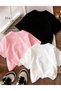 Girl's 3-Pack Good Night and Hearts Crewneck T-Shirt (Black-White-Pink) - 2