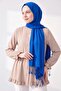 Double-Sided Silk Shawl Cobalt Blue - 4