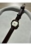 Minimal Leather Cord Women's Wristwatch Hera Bitter Brown - 5