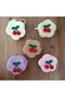 Girl's Mini Flower-Shaped Straw Crossbody Bag with Cherry Detail |   Cute Summer Bag - 3