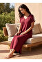 Intimates Maxi Night Dress Short Sleeves V-neck - 3