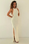 Vikka Knitted Dress - Cream - 5