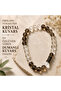 Smokey Quartz & Crystal Quartz Natural Stone Bracelet - 2